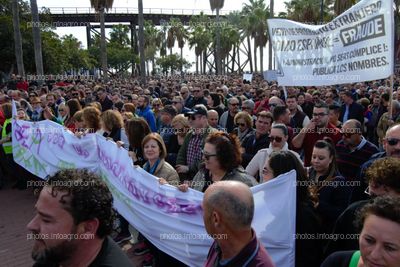 Inicio de la marcha por parte de los agricultores