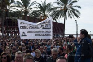 Pancarta con una de las reivindicaciones de los agricultores el 19N