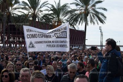 Pancarta con una de las reivindicaciones de los agricultores el 19N