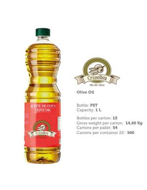 Aceite de oliva pet 1 l