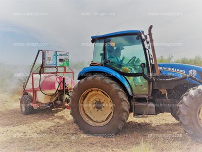 Ozono en atomizadora. Agricultura