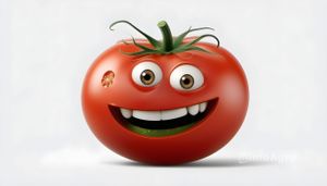 Un tomate muy simpático