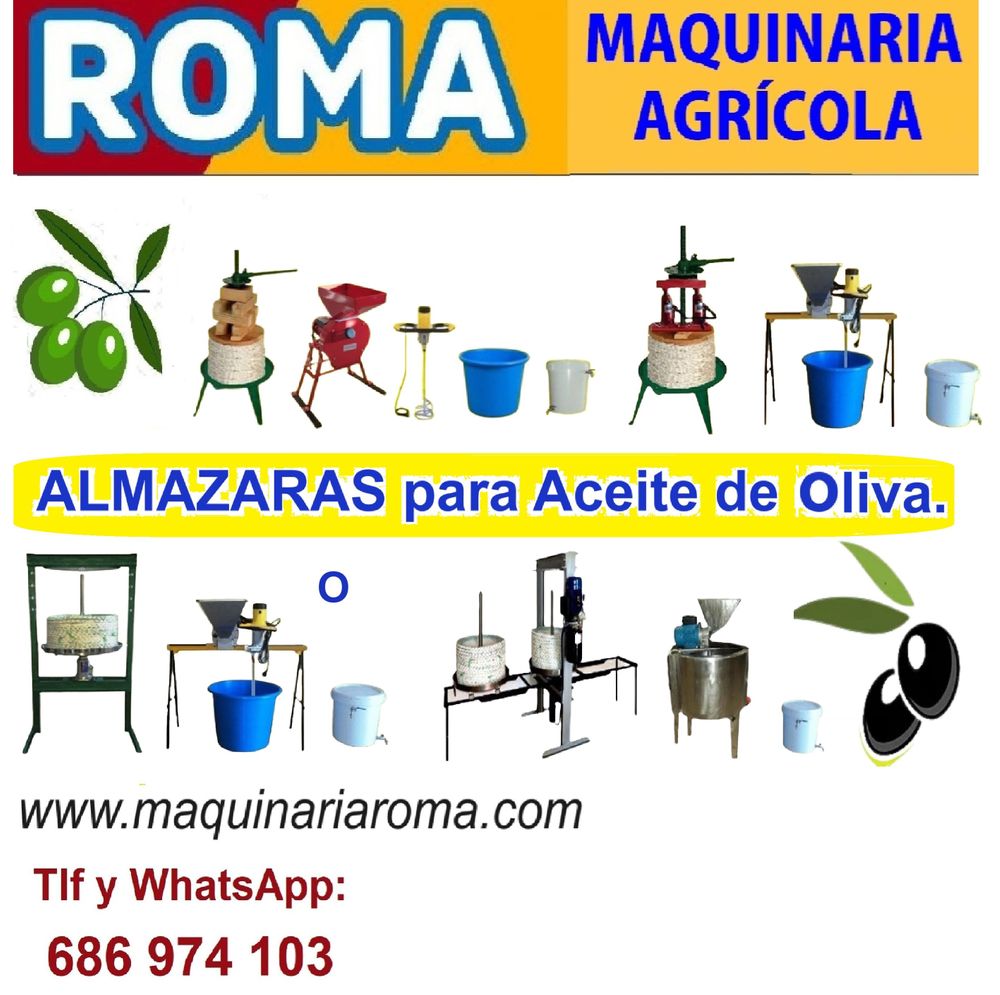 Mini Almazaras para elaboracion casera y natural de aceite de oliva