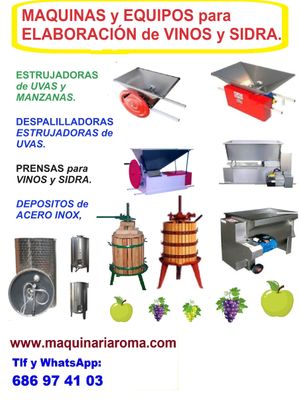 Maquuinas para vino i sidra