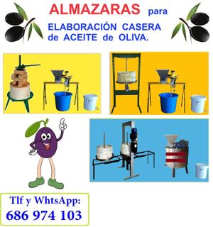 MINI ALMAZARAS para HACER ACEITE