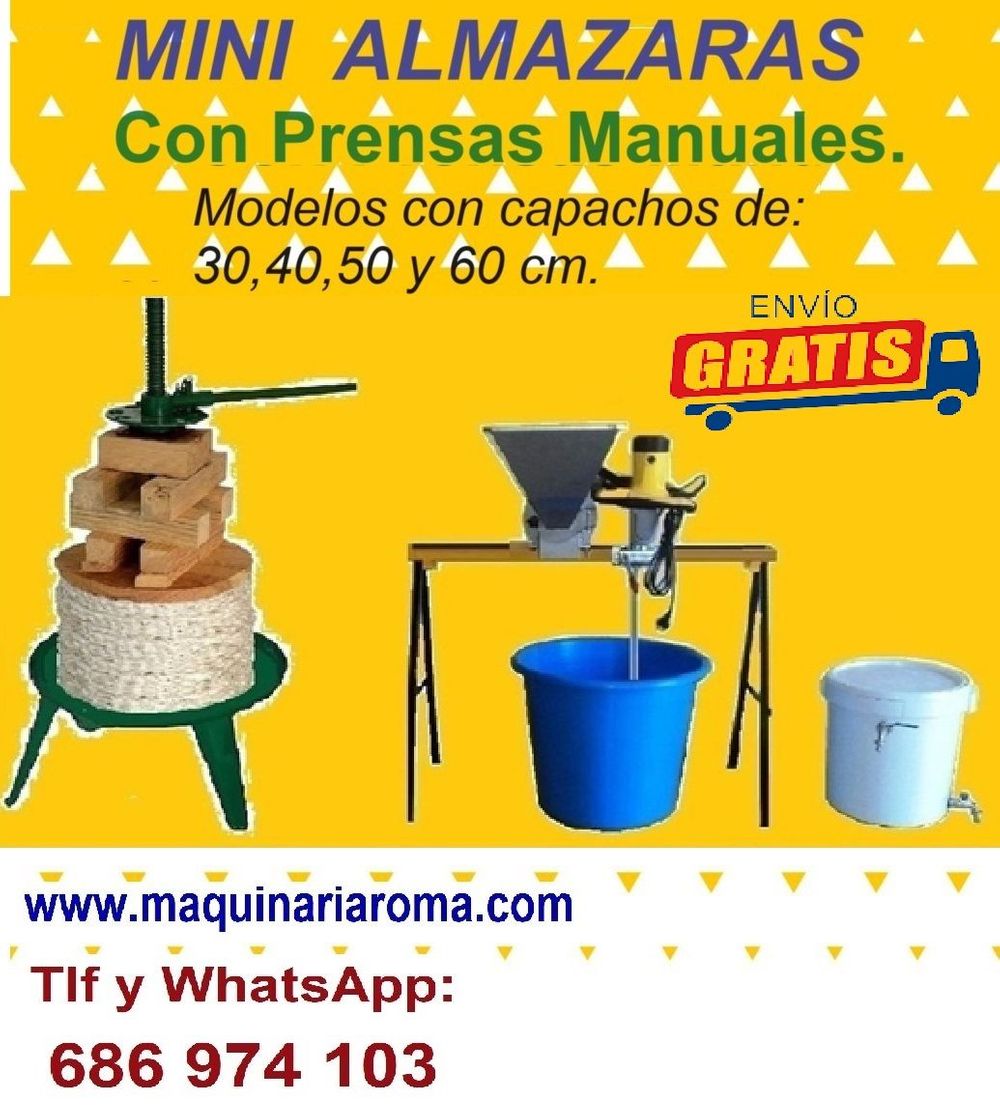 ALMAZARA con PRENSA MANUAL