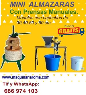 ALMAZARA con PRENSA MANUAL