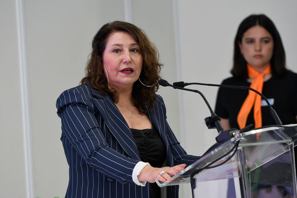 Carmen Crespo, diputada en el Parlamento Europeo, durante su intervención en los Premios Infoagro Exhibition 2025