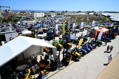 Maquinaria expuesta en la zona exterior de Infoagro Exhibition 2025