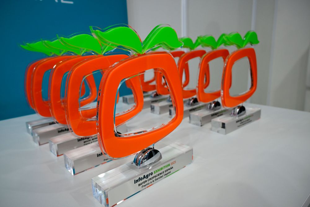 Trofeos de los Premios Infoagro Exhibition 2025
