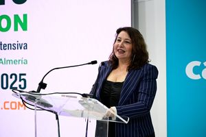 Carmen Crespo, diputada en el Parlamento Europeo, durante su intervención en la Ceremonia de Entrega de Premios IE2025