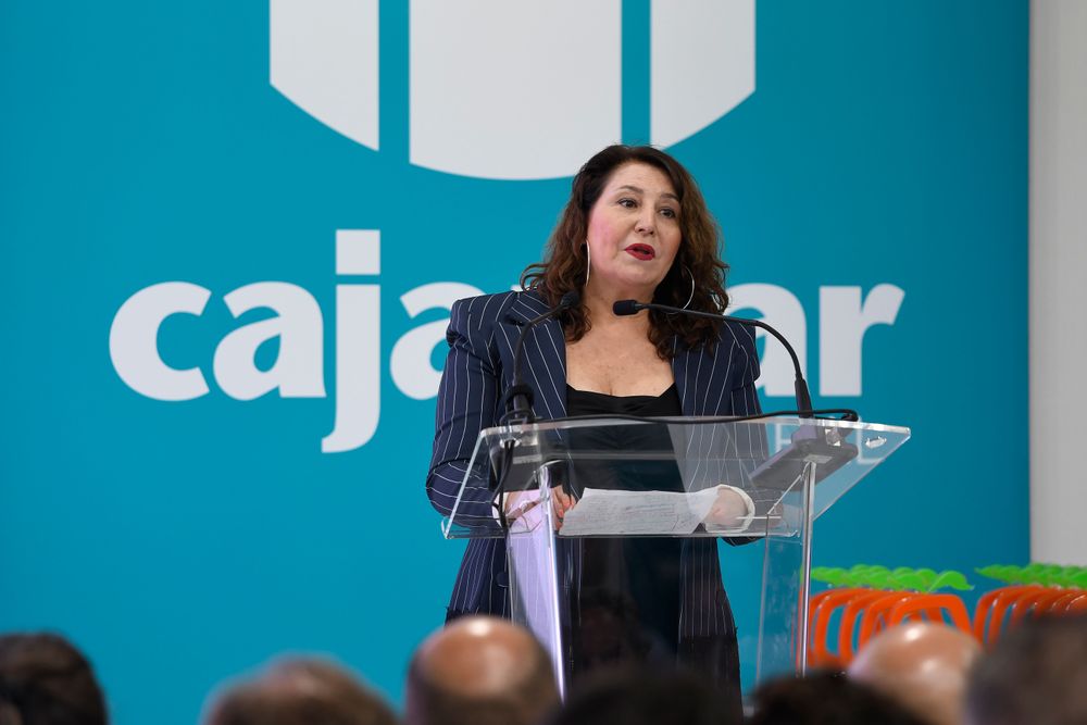 Carmen Crespo, diputada en el Parlamento Europeo, durante su intervención en la Ceremonia de Entrega de Premios IE2025