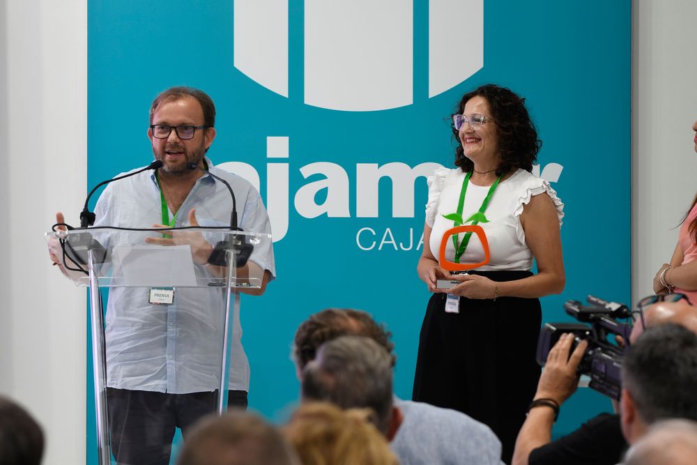 José Antonio Arcos (El Agro Auténtico), tras recoger el Premio Comunicación IE2025