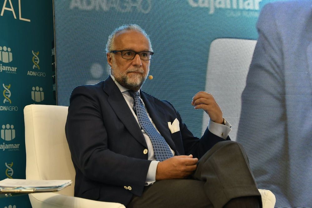 El economista José María O’kean, durante su ponencia en Infoagro Exhibition.