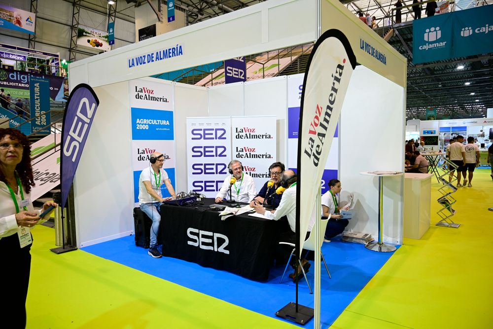 Stand de La Voz de Almería en Infoagro Exhibition 2025