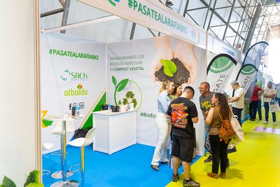 Stand de SACh Servicios Ambientales Las Chanzas en Infoagro Exhibition 2025