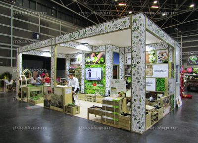 Stand de Hortalia, Agricultura urbana, en Iberflora 2019