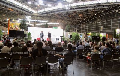 Una de las conferencias ofrecidas durante la celebración de Iberflora 2019